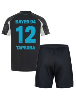 Billige Bayer Leverkusen Edmond Tapsoba #12 Tredjedraktsett Barn 2024-25 Kortermet (+ Korte bukser)